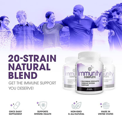 Immunity Complete - 20-in-1 Immune System Booster Formula with Cat&