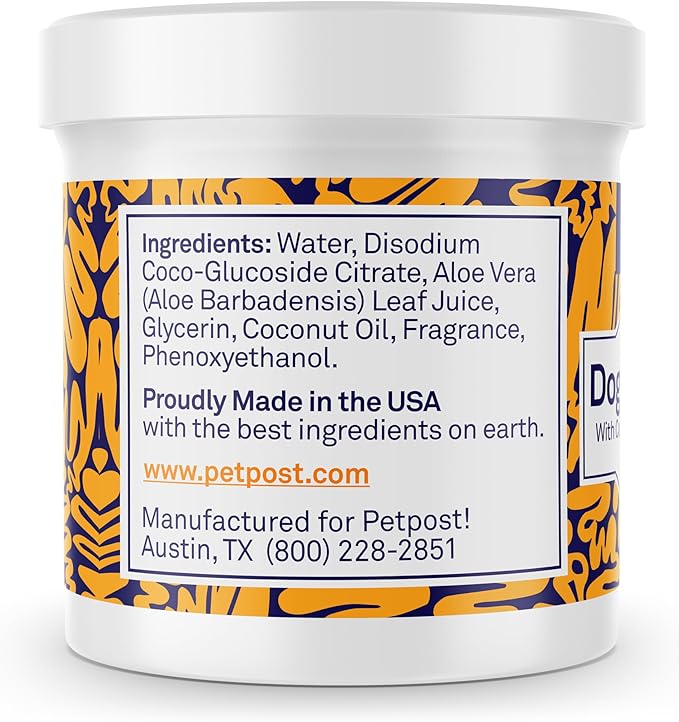 Petpost | Dog Ear Cleaner Wipes - Ultra Soft Cotton Pads in Coconut Oil Aloe Solution - Dog Ear Rinse &amp; Cleanser 100 ct.