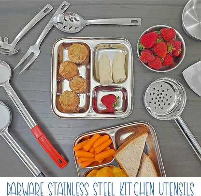 Darware Portion Control Serving Spoons (6-Piece Ladle Set); w 1/4 Cup, 1/2 Cup, 3/4 Cup &amp; 1 Cup (2, 4, 6, 8 oz) &amp; 1/2 &amp; 1 Cup Utensils/Spoodles