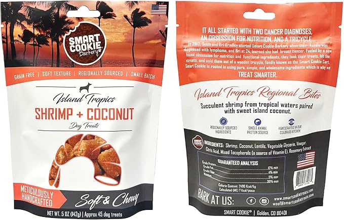 Smart Cookie All Natural Soft Dog Treats - 5 Flavor Variety Pack (5oz Each) - Healthy Dog Treats for Dogs &amp; Puppies with Allergies, Sensitive Stomachs - Chewy, Grain Free, Made in USA