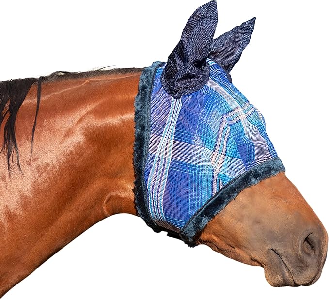 Kensington Signature Fly Mask w/Plush Fleece &amp; Ears w/Forelock Hole Size