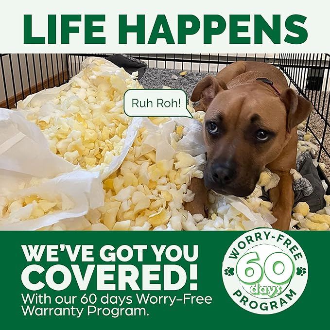 Furhaven Cooling Gel Dog Bed for Medium/Small Dogs w/ Removable Bolsters &amp; Washable Cover, For Dogs Up to 35 lbs - Pinsonic Quilted Paw L Shaped Chaise - Iceberg Green, Medium