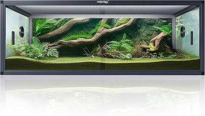 85 Gallon Reptile Tank, Front Opening Snake Tank for Easy Maintenance, Reptile Enclosure with Top Screen Ventilation 48&