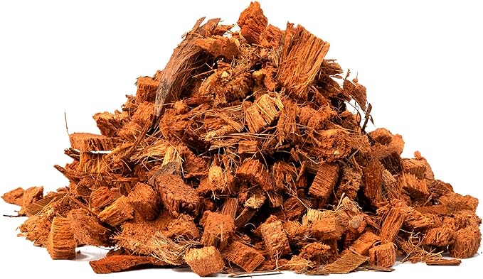 Organic Coconut Chips Substrate Clean &amp; Ready to Use for Reptiles, Snake, Tortoise, and Amphibian, Natural Fiber Free Husks, Clean Breeding and Bedding Flooring, Odor Absorbing - 10.6 Quarts