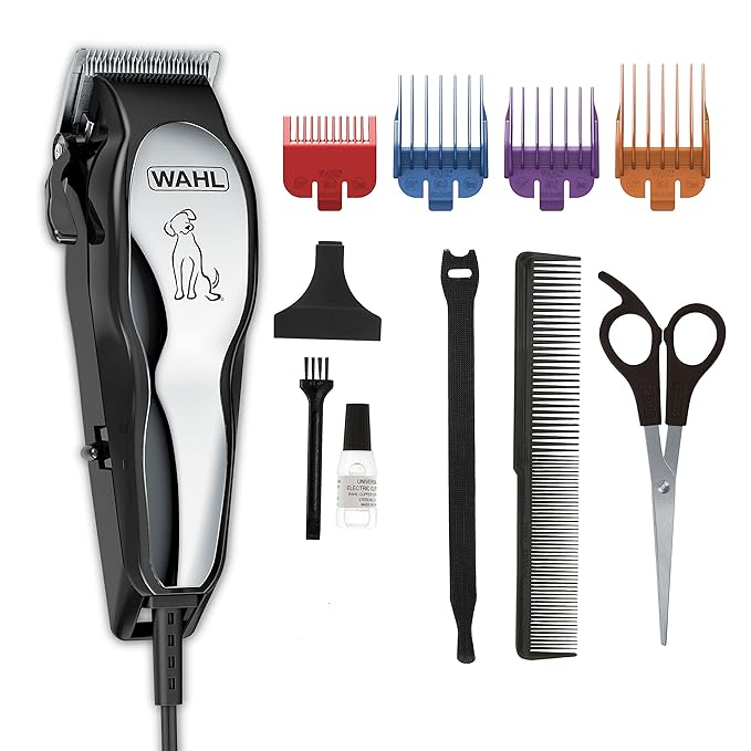 Wahl USA Clipper Pet-Pro Dog Grooming Kit - Electric Corded Dog Clipper for Dogs &amp; Cats with Fine &amp; Medium Coats - Model 9281-210
