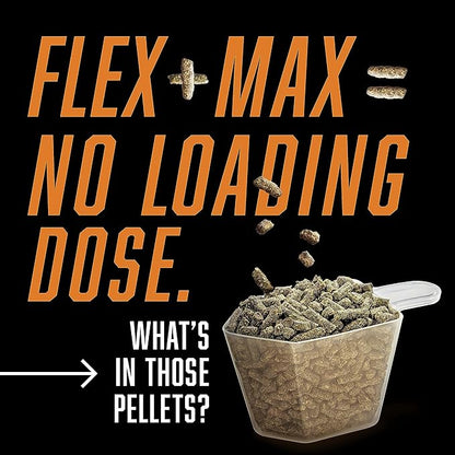 Absorbine Flex+Max Horse Joint Supplement Pellets, Highly Palatable, Comprehensive Equine Formula with Glucosamine, MSM, Chondroitin &amp; Flaxseed, 10lb Tub / 60 Day Supply