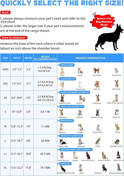 Dog Cone Soft Recovery Collars &amp; Cones After Surgery for Medium Large Dogs, Comfy Ecollars to Stop Licking, Adjustable, Dog Ecollars for Recovery Fabric: Soft Comfort, Ecollars of Shame Alternatives