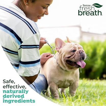 TropiClean Fresh Breath TripleFlex Toothbrush for Small &amp; Medium Dogs | 360-Degree Dog Dental Cleaning | Dog Toothbrush for Small &amp; Medium Breeds