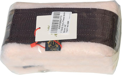 T TEKE Daily English Girths for Horses: Padded with Fleece, Double-Sided Heavy-Duty Elastic and Stainless Steel Buckles (Sizes 38”-56")"