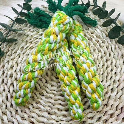3PCS Rainbow Woven Pet Chew Set, Colorful Puppy Teething Chews, Dog Chew Toys, Cat Teething Playset, Soft &amp; Safe Interactive Pet Chews