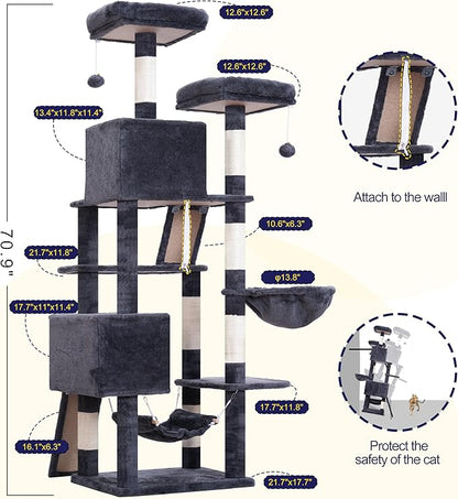Cat Tree for Indoor Cats, 71&