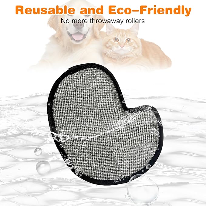 Pet Hair Removal Gloves, Electrostatic Pet Hair Remover Glove for Cats &amp; Dogs