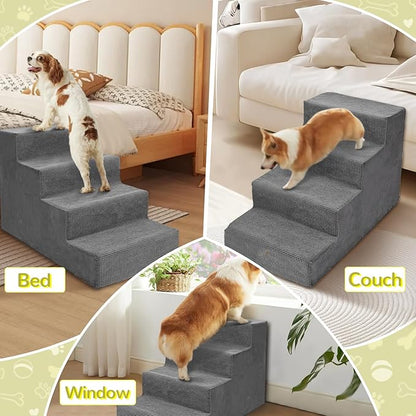 Niubya Dog Stairs for Small Dogs and Cats,18&