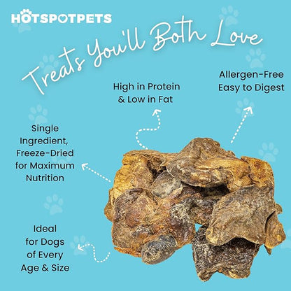 hotspot pets Freeze Dried Turkey Liver Treats for Cats &amp; Dogs -Made in USA, 1lb Big Bag, Single Ingredient All Natural Grain-Free Turkey Liver- Crunchy, Perfect for Training, Topper or Snack