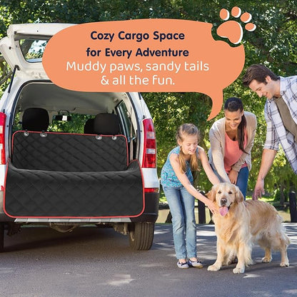 XL Dog Car Seat Cover for Back Seat, Waterproof Hammock for Car, SUV &amp; Truck, Non-Slip Backseat Cover for Dogs, Heavy-Duty Dog Hammock Style Seat Protector Pets, Easy to Install &amp; Clean