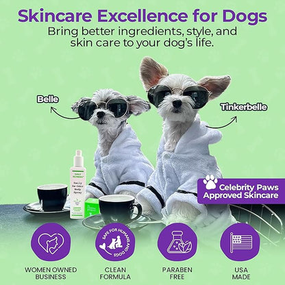 Luxury Daily Dog Deodorant &amp; Grooming Spray – Long-Lasting, Odor Eliminating Pet Deodorizer Spray for Dogs’ Coat &amp; Skin – Gentle &amp; Clean, Irresistible Fresh Spa Scent 5.07 Fl oz.