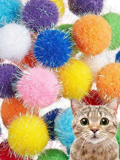 50-Pack Soft Cat Toy Balls – Fun Playtime &amp; Exercise for All Cats (1.5 inch, Cat Toys Mega Set)