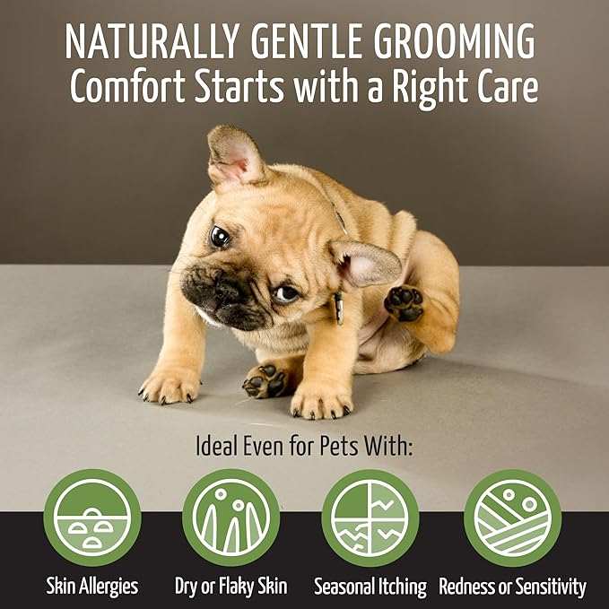 Tauro Pro Line Deep Cleansing Natural Dog Shampoo for Smelly Dogs, Wash for Dandruff and Dry Itchy Sensitive Skin, Cat &amp; Puppy Shampoo (Herbal Detox -13.5 Fl Oz)
