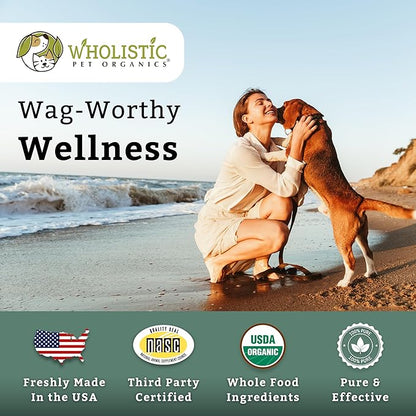Wholistic Pet Organics Canine Complete - Dog Multivitamin Powder - 8 Oz - Daily Dog Vitamins and Supplements for Homemade Food - Immune System, Skin, Coat &amp; Overall Health - Small and Large Breed