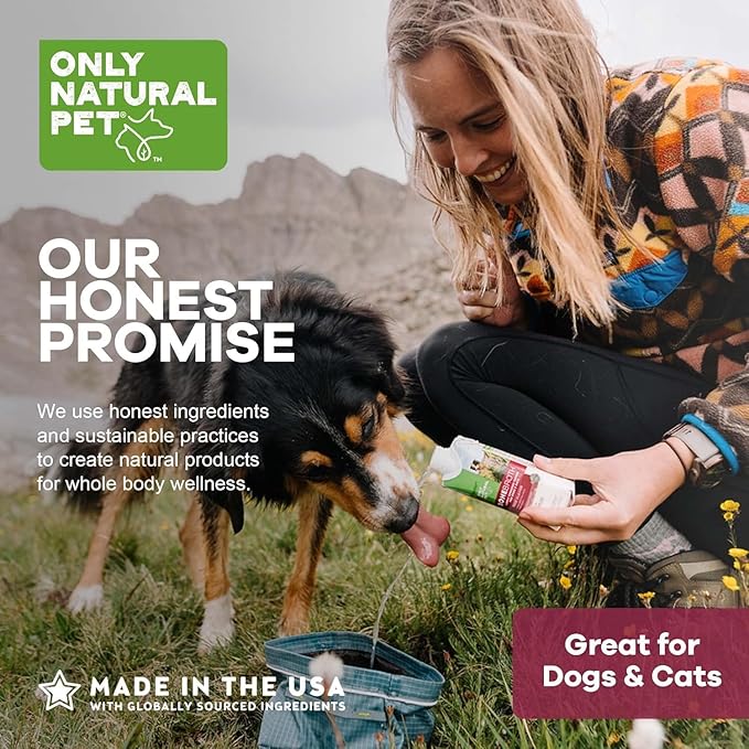 Only Natural Pet Bone Broth Beef Flavor Dog &amp; Cat Meal Topper, 100% Human-Grade Slow-Simmered, Free-Range for Dry Food or to Hydrate Dehydrated Food - (12-Pack / 11.16 oz Each)