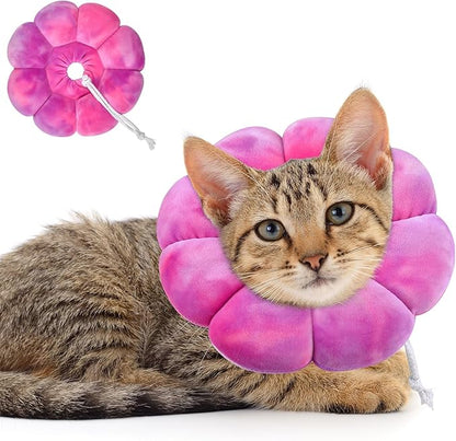 Dog Cat Surgical Recovery Cone Dog Protective Collar, Pet Recovery E-Collar Soft Neck Cone to Stop Licking Wound for Cats &amp; Kittens Small Dog After Surgery
