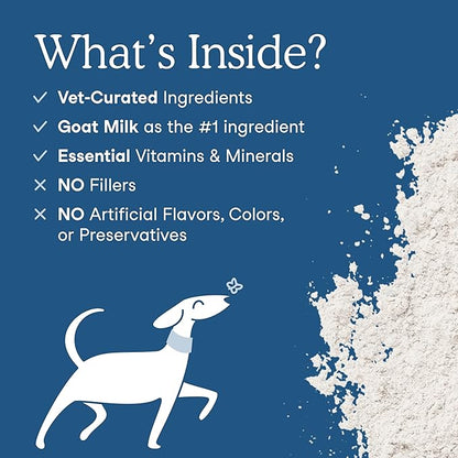 Fera Pets Goat Milk Topper - Multivitamin for Dogs &amp; Cats with Probiotics - Supports Overall Health, Gut Health, and Immune System - for Picky Eaters - 60 TSP