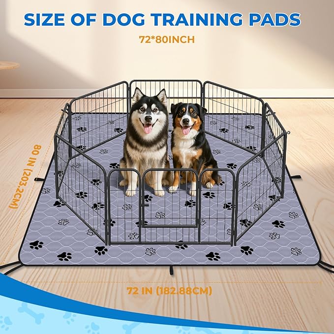 Fostanfly Washable Dog Pee Pads Extra Large 72&