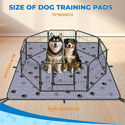 Fostanfly Washable Dog Pee Pads Extra Large 72&