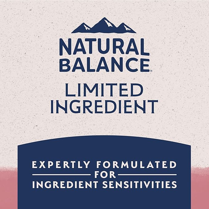 Natural Balance Limited Ingredient Adult Dry Dog Food with Healthy Grains, Salmon &amp; Brown Rice Recipe, 12 Pound (Pack of 1)