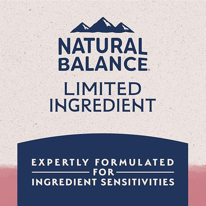 Natural Balance Limited Ingredient Adult Dry Dog Food with Healthy Grains, Salmon &amp; Brown Rice Recipe, 24 Pound (Pack of 1)