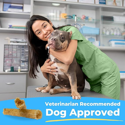 Tartar Shield Soft Rawhide Chews | Safe Dental Treats for Small Dogs | Vet VOHC Approved | Daily Bone Cleans Teeth &amp; Gums Fresh Breath Oral Health Support | USA Made | (Small Dogs / 12 Count)