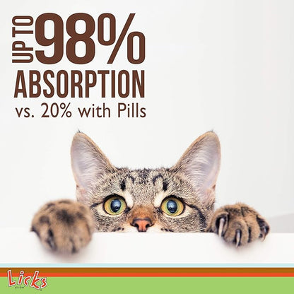 Cat Hairball Support - Cat Grooming Supplies Remedy - Beeswax &amp; Cod Liver Oil Hairball Control - Skin Supplement - Gel Packets - 30 Use