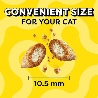 Temptations Classic Crunchy and Soft Cat Treats Tempting Tuna Flavor, 6.3 oz. Pouch (Pack of 10)