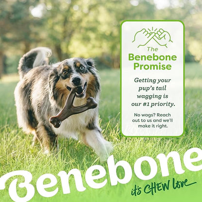 Benebone Large 3-Pack, Wishbone Durable Dog Chew Toy for Aggressive Chewers, Real Bacon, Chicken, Peanut Butter, Made in USA, Variety Pack