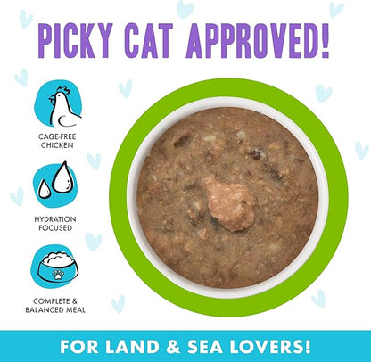 Weruva B.F.F. OMG - Best Feline Friend Oh My Gravy!, Selfie Cam! with Chicken &amp; Lamb in Gravy Cat Food, 5.5oz Can (Pack of 8)