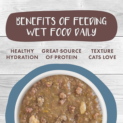 Weruva Classic Cat Stews!, Kettle Call with Beef, Chicken &amp; Salmon in Gravy, 3oz Pouch (Pack of 12)