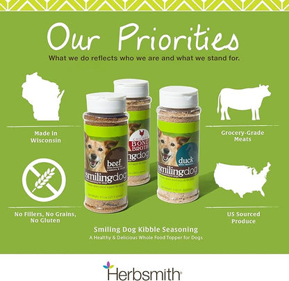 Herbsmith Kibble Seasoning – Freeze Dried Salmon – Dog Food Topper for Picky Eaters - 6.2 oz