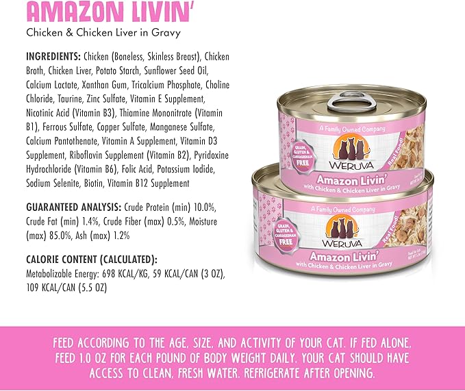 Weruva Classic Cat Food, Amazon Livin&