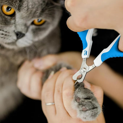 Mr. Pen Cat Nail Trimmer - Blue &amp; White, Cat &amp; Kitten Nail Clipper, Pet Claw Trimmer for Small Dogs