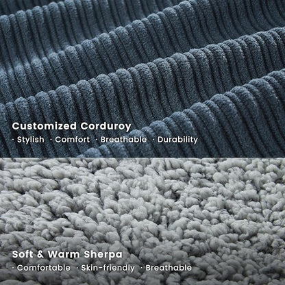 Miguel Washable Dog Bed for Medium Small Dogs, Calming Cuddle Cat Sofa Bed with High Sides, Rectangle Cat Beds for Indoor Cats Dog Bed with Anti-Slip Bottom, Blue 25 Inch