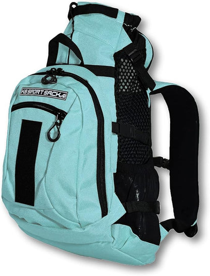 K9 Sport Sack Plus 2 - Medium, Summer Mint - Ideal for Dogs 17-19” Long - Adjustable, Backpack-Style Carrier with Multi-Functional Storage Pack, Thick Shoulder Straps &amp; Padded Back Panel