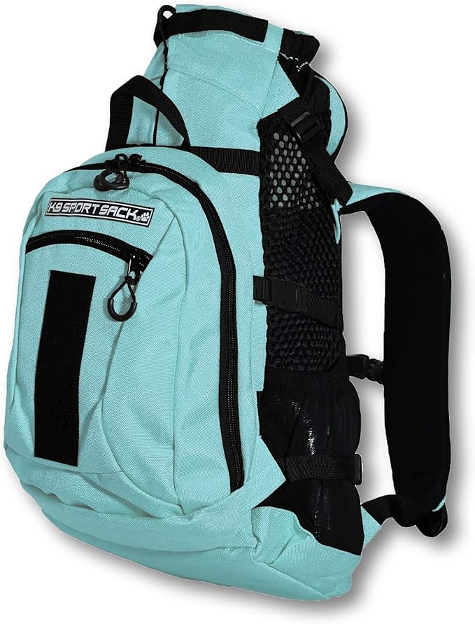 K9 Sport Sack Plus 2 - Small, Summer Mint - Ideal for Dogs 13-16” Long - Adjustable, Backpack-Style Carrier with Multi-Functional Storage Pack, Thick Shoulder Straps &amp; Padded Back Panel