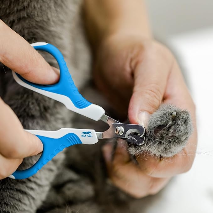 Mr. Pen Cat Nail Trimmer - Blue &amp; White, Cat &amp; Kitten Nail Clipper, Pet Claw Trimmer for Small Dogs