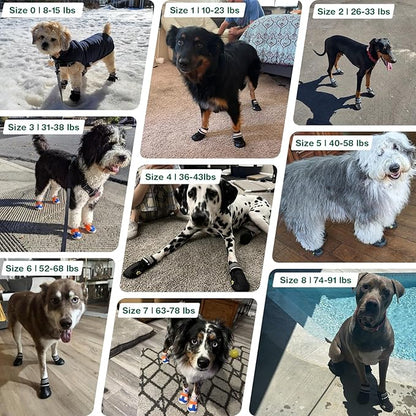 Dog Shoes for Medium Dogs, Large Dog Boots for Winter Snow, Hot Pavement, Dog Booties &amp; Paw Protectors Size 3