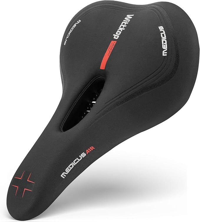 Wittkop Bike Seat I Bicycle Seat for Men and Women, Waterproof Bike Saddle with Innovative 5-Zone-Concept I Exercise Bike Seat for BMX, MTB &amp; Road