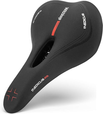 Wittkop Bike Seat I Bicycle Seat for Men and Women, Waterproof Bike Saddle with Innovative 5-Zone-Concept I Exercise Bike Seat for BMX, MTB &amp; Road