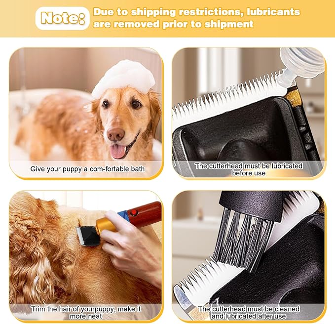 Dog Shears,Plug-in Electric Pet Shaving and Grooming Kit,200W 10ft Sheep Shears Includes 2 Blades, Low Noise &amp; Vibration Design for Dogs Cat Goat,Perfect Dog Clippers for Families with Pets