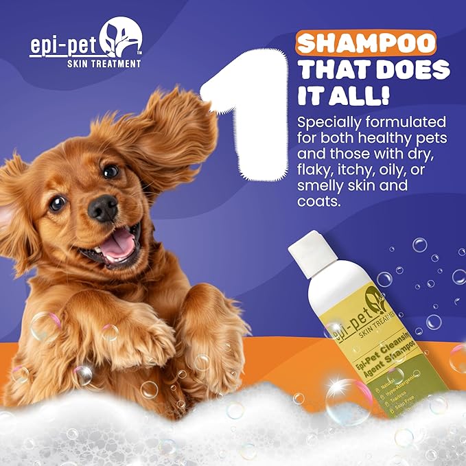 Cleansing Agent Pet Shampoo, 8 oz, White and Green (80518)