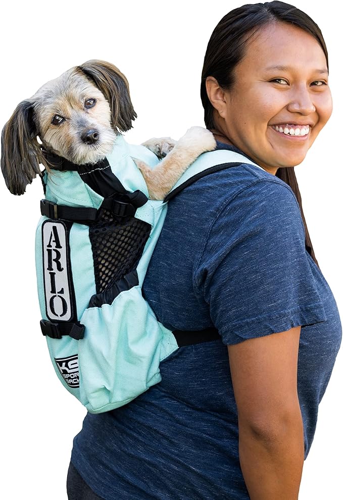 K9 Sport Sack Air 2 - Medium, Summer Mint - Ideal for Dogs with 17-19” Back Length - Durable, Breathable Backpack-Style Carrier - Perfect for Walks, Short Hikes &amp; Public Transportation