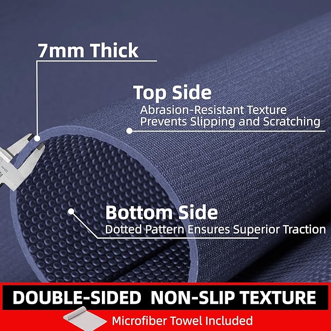 Large Exercise Mat for Home Workout,12‘x6’/10&